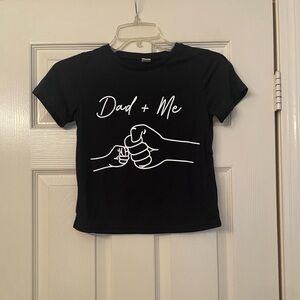 SHEIN Black Short Sleeve Tee with Graphic Design